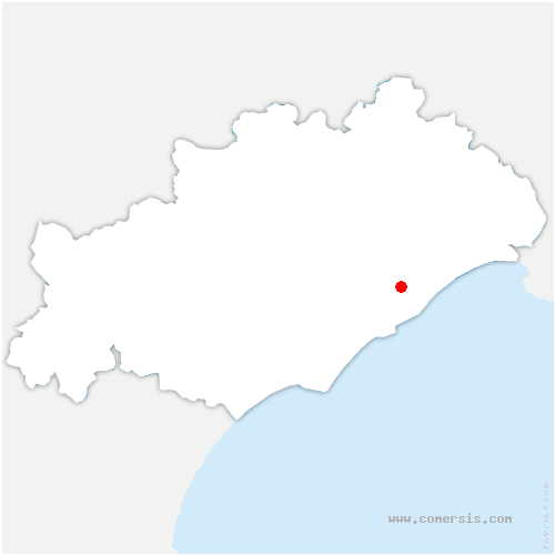 carte de localisation de Gigean