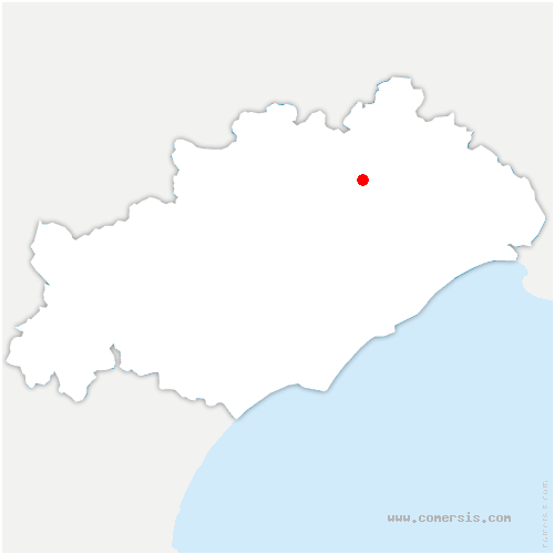 carte de localisation d'Homps