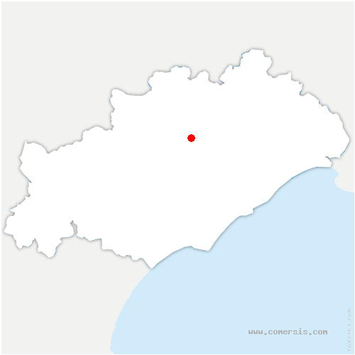 carte de localisation de Lacoste