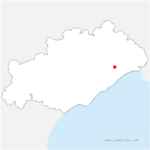 carte de localisation de Lavérune