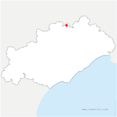 carte de localisation de Lespinassière