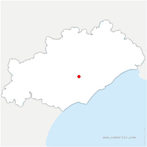 carte de localisation de Lézignan-la-Cèbe