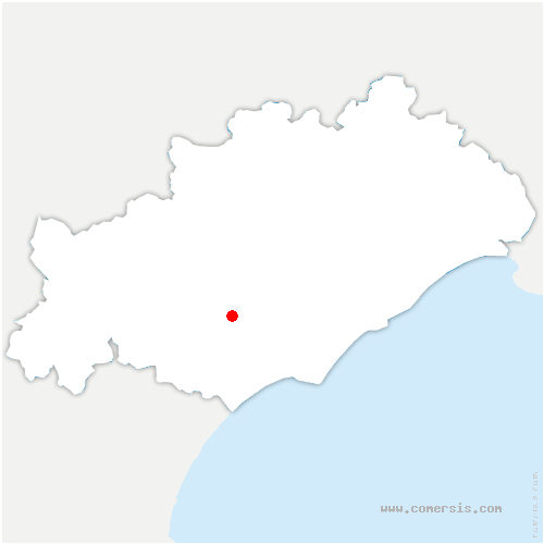 carte de localisation de Lieuran-lès-Béziers