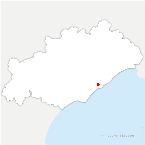 carte de localisation de Loupian