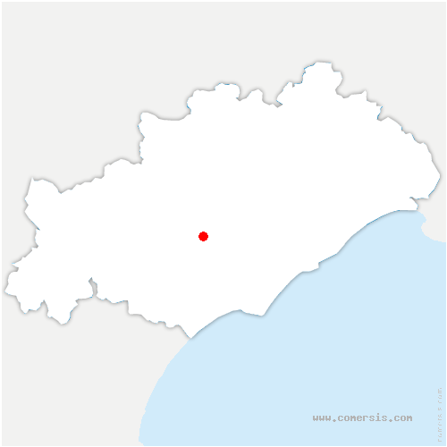 carte de localisation de Margon
