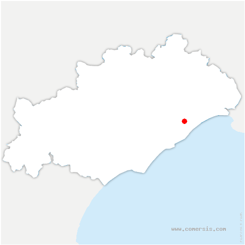 carte de localisation de Mireval