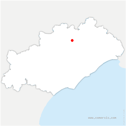 carte de localisation de Montpeyroux