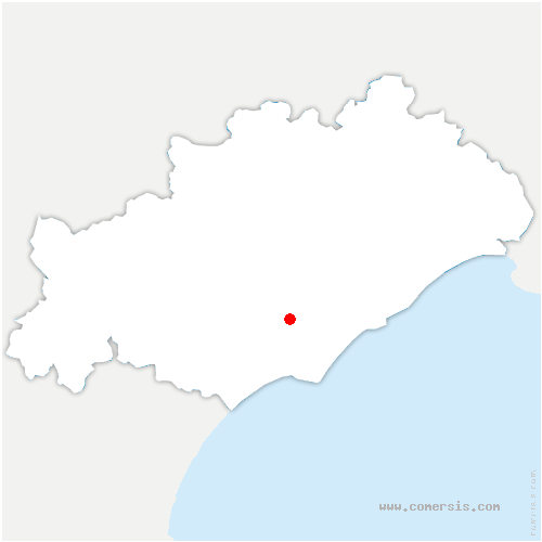 carte de localisation de Nézignan-l'Évêque