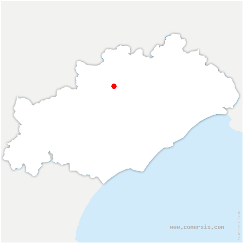 carte de localisation de Olmet-et-Villecun