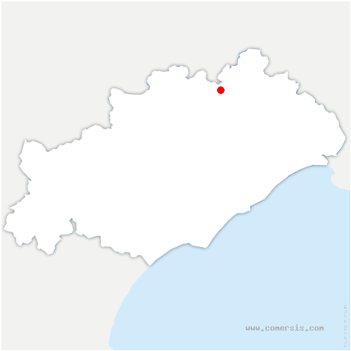 carte de localisation de Pégairolles-de-Buèges