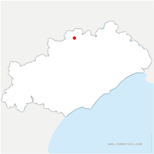 carte de localisation de Pégairolles-de-l'Escalette