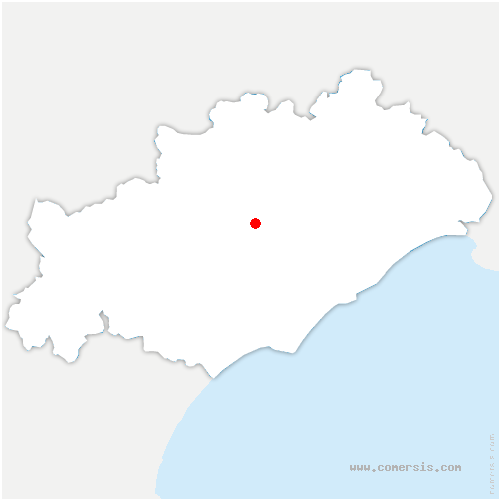 carte de localisation de Péret