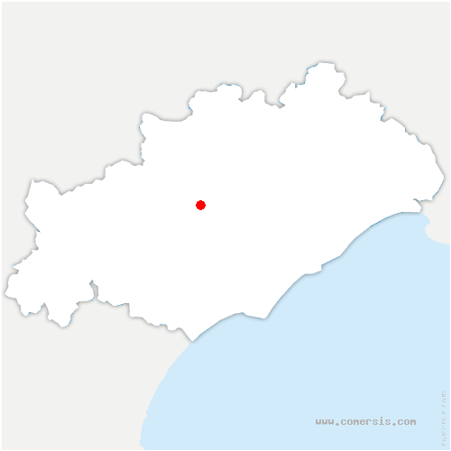 carte de localisation de Pézènes-les-Mines