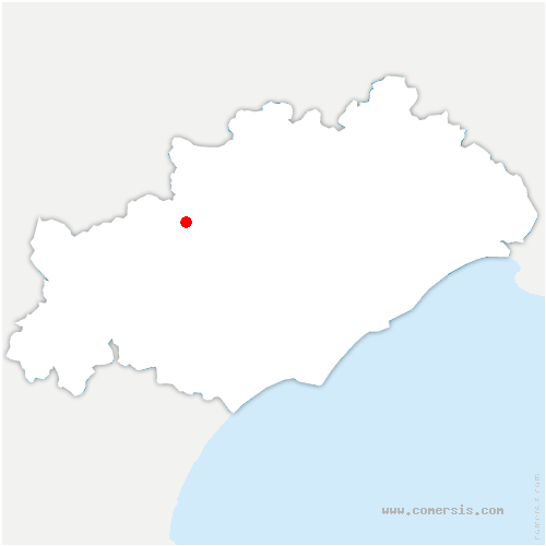 carte de localisation du Pradal