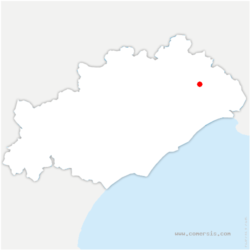 carte de localisation de Prades-le-Lez