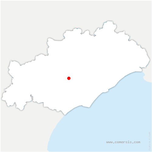 carte de localisation de Quissac