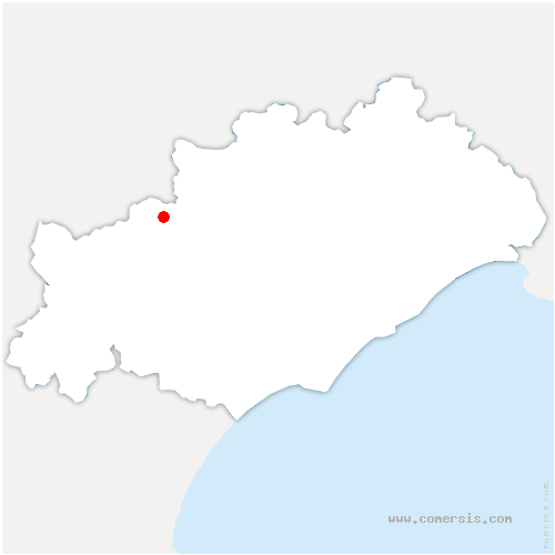 carte de localisation de Rosis