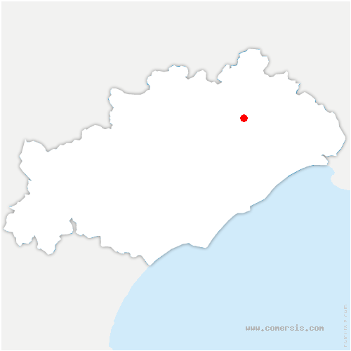 carte de localisation de Roubia