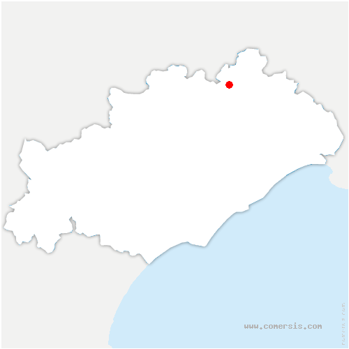 carte de localisation de Saint-André-de-Buèges