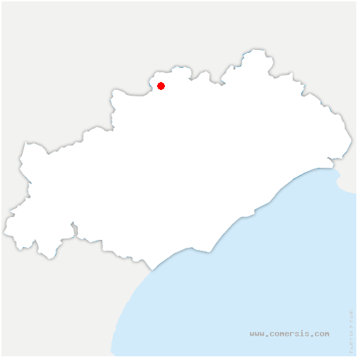 carte de localisation de Saint-Félix-de-l'Héras