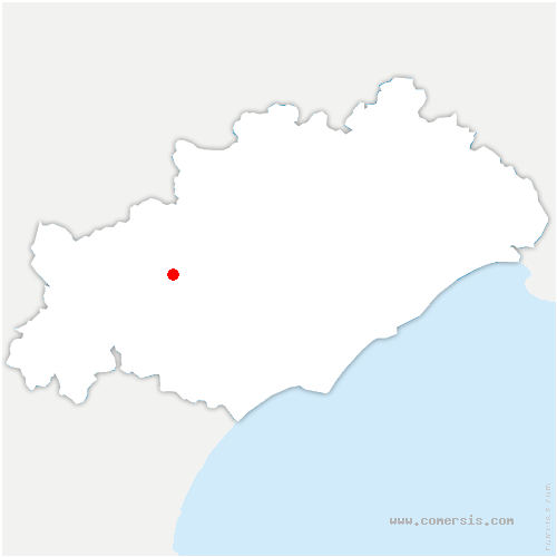 carte de localisation de Saint-Nazaire-de-Ladarez