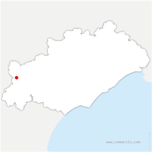carte de localisation de Saint-Pons-de-Thomières