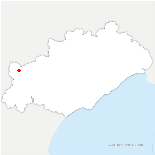 carte de localisation de la Salvetat-sur-Agout