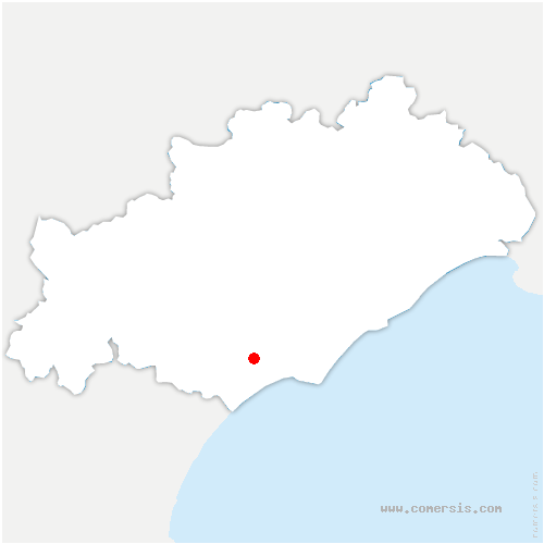 carte de localisation de Villeneuve-lès-Béziers