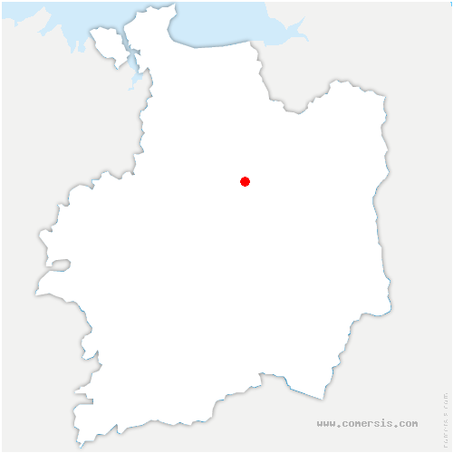 carte de localisation de Andouillé-Neuville