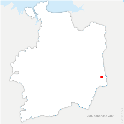 carte de localisation d'Argentré-du-Plessis