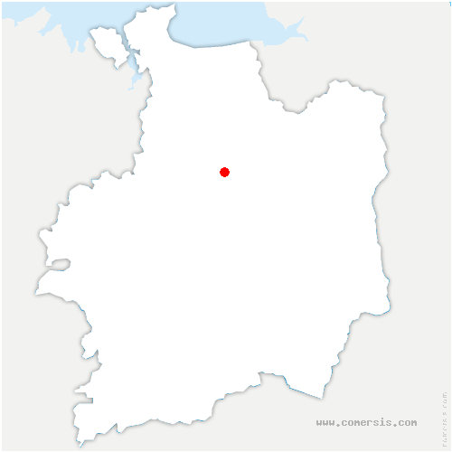 carte de localisation d'Aubigné
