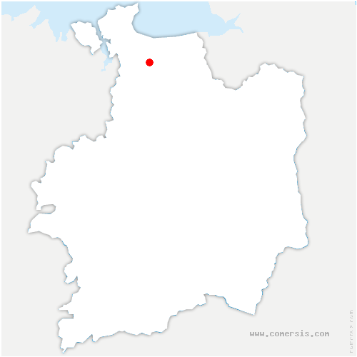 carte de localisation de Baguer-Morvan