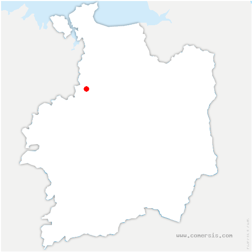 carte de localisation de la Baussaine