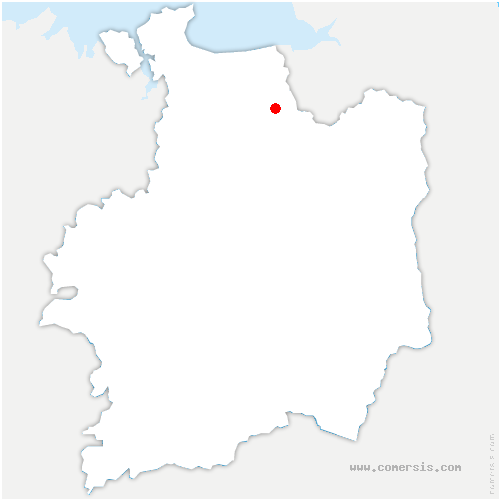carte de localisation de Bazouges-la-Pérouse