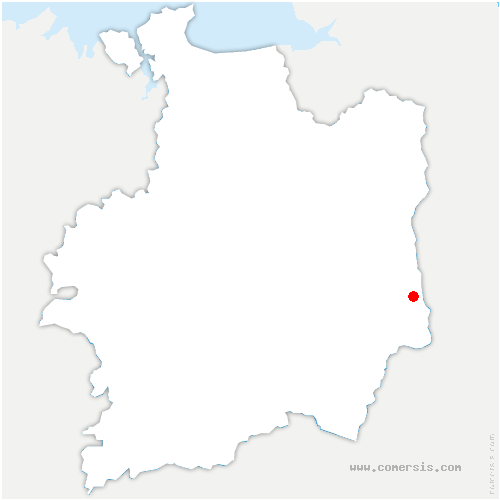 carte de localisation de Bréal-sous-Vitré