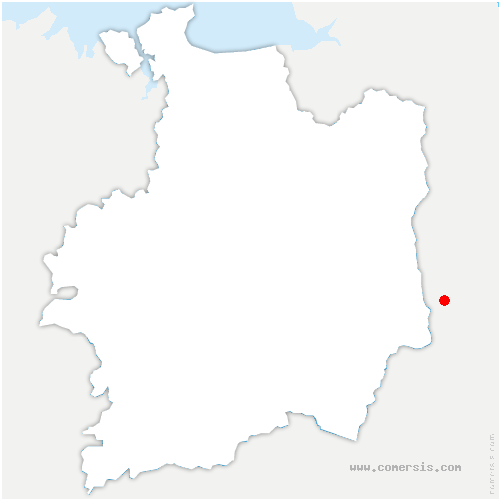 carte de localisation de Brusvily