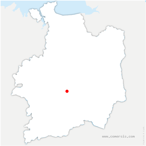 carte de localisation de Chartres-de-Bretagne