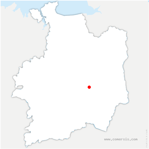 carte de localisation de Domagné