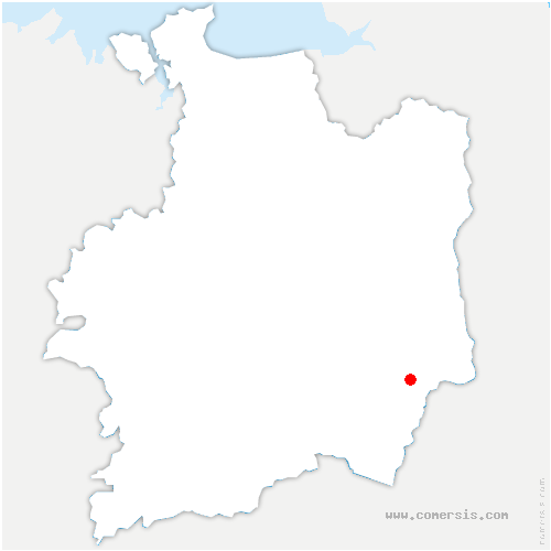 carte de localisation de Domalain