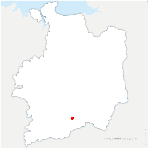 carte de localisation de Ercé-en-Lamée