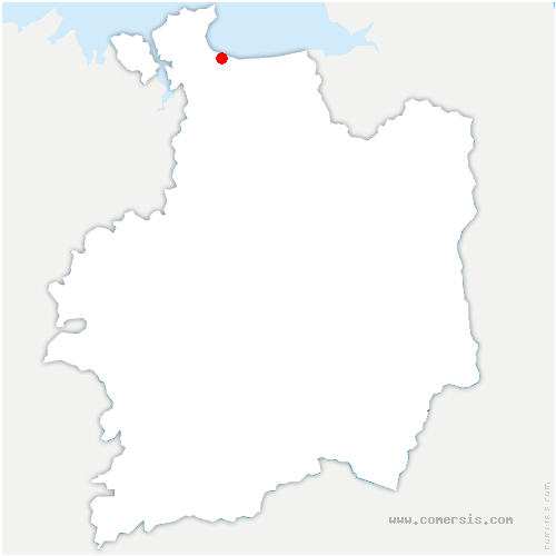 carte de localisation de la Fresnais