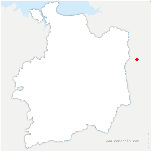 carte de localisation de Guer