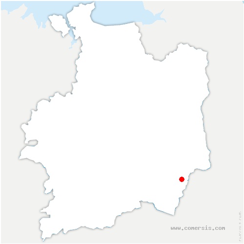 carte de localisation de Guerche-de-Bretagne