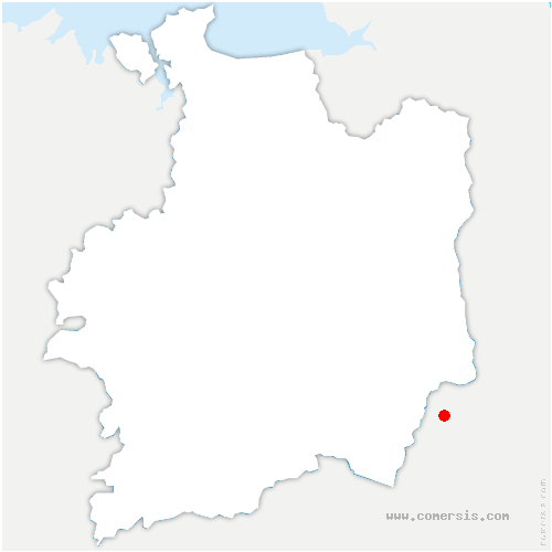 carte de localisation de Loscouët-sur-Meu