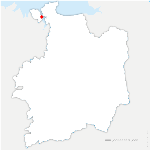 carte de localisation de Minihic-sur-Rance