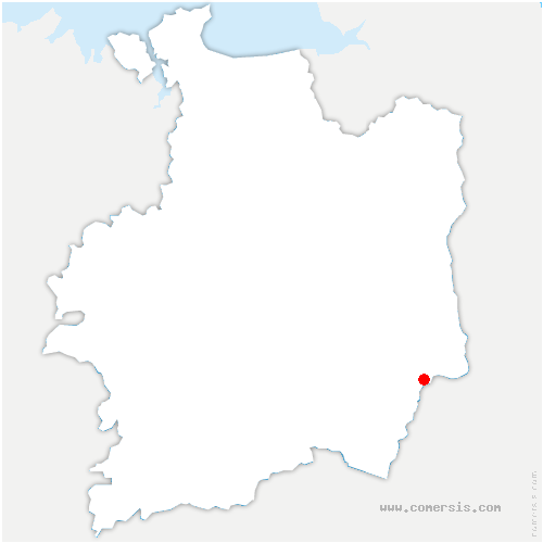 carte de localisation de Moutiers