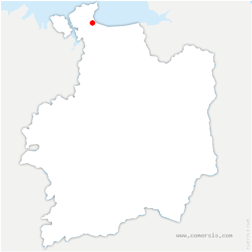 carte de localisation de Saint-Benoît-des-Ondes