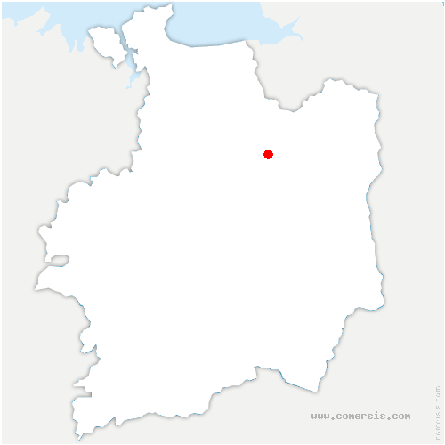 carte de localisation de Saint-Christophe-de-Valains