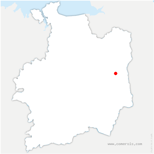 carte de localisation de Saint-Christophe-des-Bois