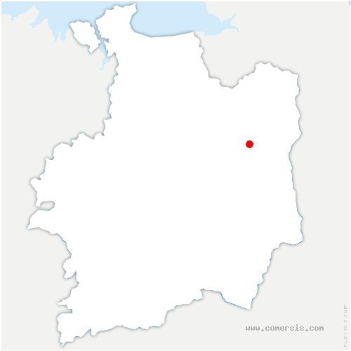 carte de localisation de Saint-Georges-de-Chesné